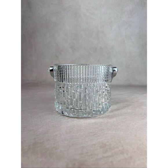 Vintage Mini Ice Bucket MCM Teleflora Crystal Mod - Picture 5 of 10